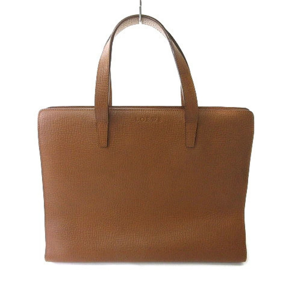 Loewe Tote Bag Handbag Leather Brown